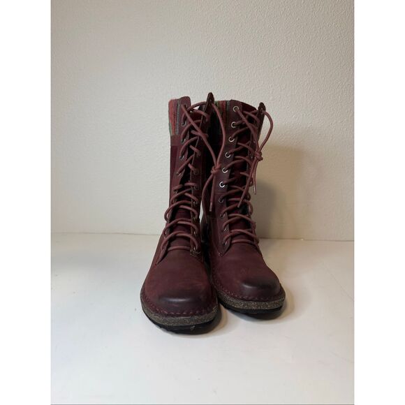 Aetrex Elsa Burgundy Tall Winter Boots Size 6 - Picture 2 of 9